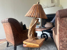 Load image into Gallery viewer, (2) Saguaro Cactus Wood Lamps