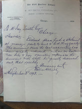 Load image into Gallery viewer, 1893 Cliff Dweller Chicago World Fair Exhibit Original Documents