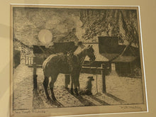 Load image into Gallery viewer, Pete Martinez Signed Etching - “His Best Friends” Tucson, Cowboy Arizona Art