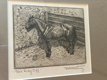Load image into Gallery viewer, Pete Martinez Signed Etching - “His Day Off” Tucson, Cowboy Arizona Art