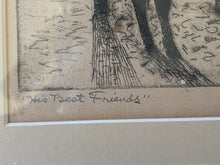 Load image into Gallery viewer, Pete Martinez Signed Etching - “His Best Friends” Tucson, Cowboy Arizona Art