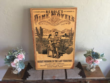 Load image into Gallery viewer, Oro Valley, AZ 1860 Beadle Dime Novel Canvas Print (Secret Wedding In The Last Territory)