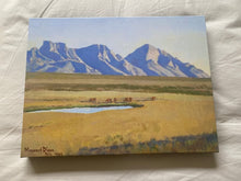 Load image into Gallery viewer, Antique Oro Valley, Arizona Maynard Dixon Canvas Print 1943 Santa Catalina Mountains Tucson History (12 x 16)