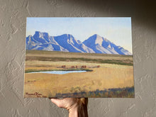 Load image into Gallery viewer, Antique Oro Valley, Arizona Maynard Dixon Canvas Print 1943 Santa Catalina Mountains Tucson History (12 x 16)