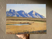 Load image into Gallery viewer, Antique Oro Valley, Arizona Maynard Dixon Canvas Print 1943 Santa Catalina Mountains Tucson History (12 x 16)