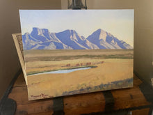 Load image into Gallery viewer, Antique Oro Valley, Arizona Maynard Dixon Canvas Print 1943 Santa Catalina Mountains Tucson History (12 x 16)