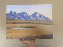 Load image into Gallery viewer, Antique Oro Valley, Arizona Maynard Dixon Canvas Print 1943 Santa Catalina Mountains Tucson History (12 x 16)