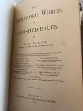 Load image into Gallery viewer, The Prehistoric World Or The Vanished Races (First Edition) EA Allen 1885