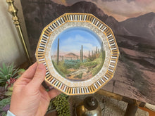 Load image into Gallery viewer, 1909 Rasmessen Curio Hand Painted Souvenir Plate (Tucson, AZ)