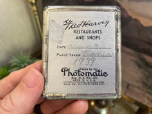 Load image into Gallery viewer, Fred Harvey Hotel Photomatic Young Boy Souvenir 1930’s Kansas Rare Southwest