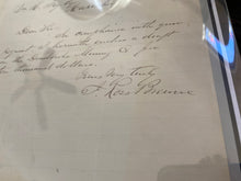 Load image into Gallery viewer, John Ross Browne (1821-1875) Signed Historical Document (Arizona Pioneer, Adventures in Apache Country)
