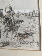 Load image into Gallery viewer, Pete Martinez Original Pen & Ink Rodeo Tucson 1963