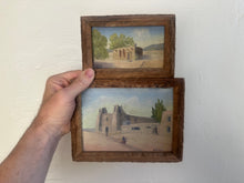 Load image into Gallery viewer, Antique Saguaro Frame Oil Paintings (2) by Emmanuel Pierre “LeBaron” Menager
