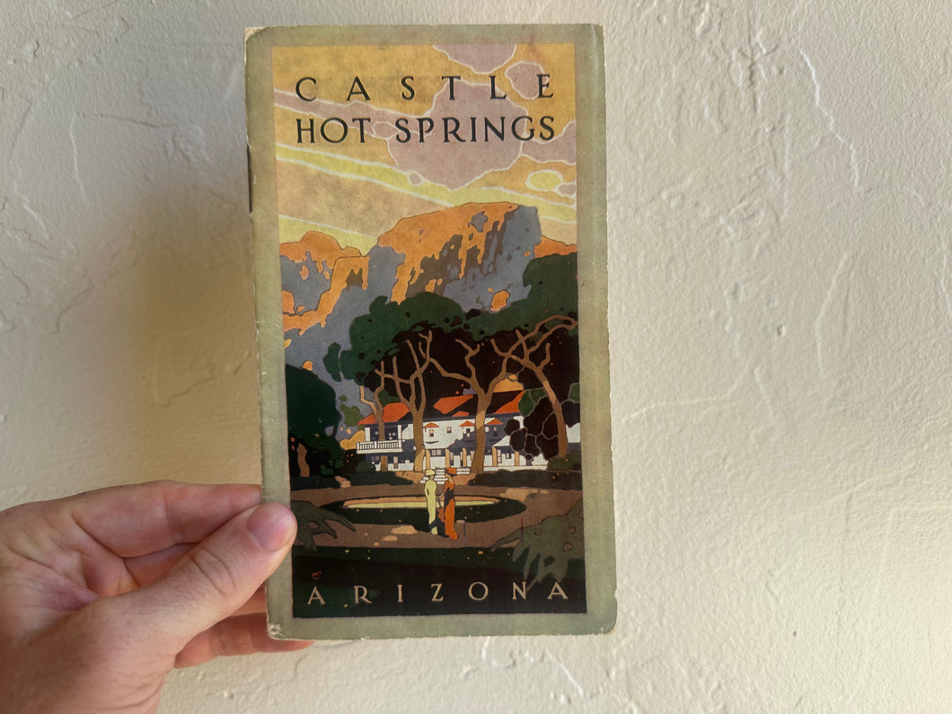1900s Original Castle Hot Spring Pamphlet
