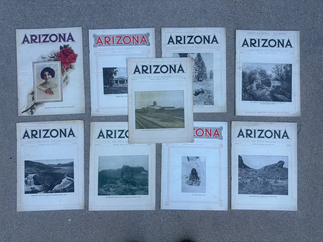 1915-1916 Arizona State Magazine (9 Issues)