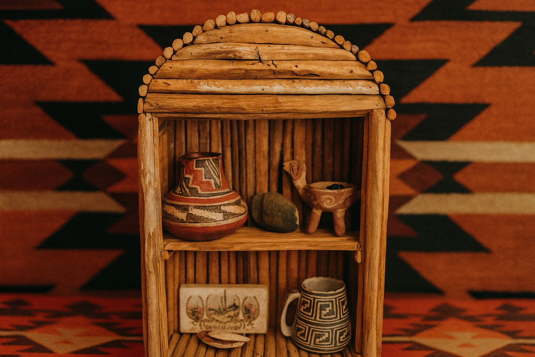Original Custom Arizona Saguaro Book Shelf / Curio Display