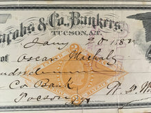 Load image into Gallery viewer, L.M. Jacobs &amp; Co Bankers Check (First Bank of Tucson)
