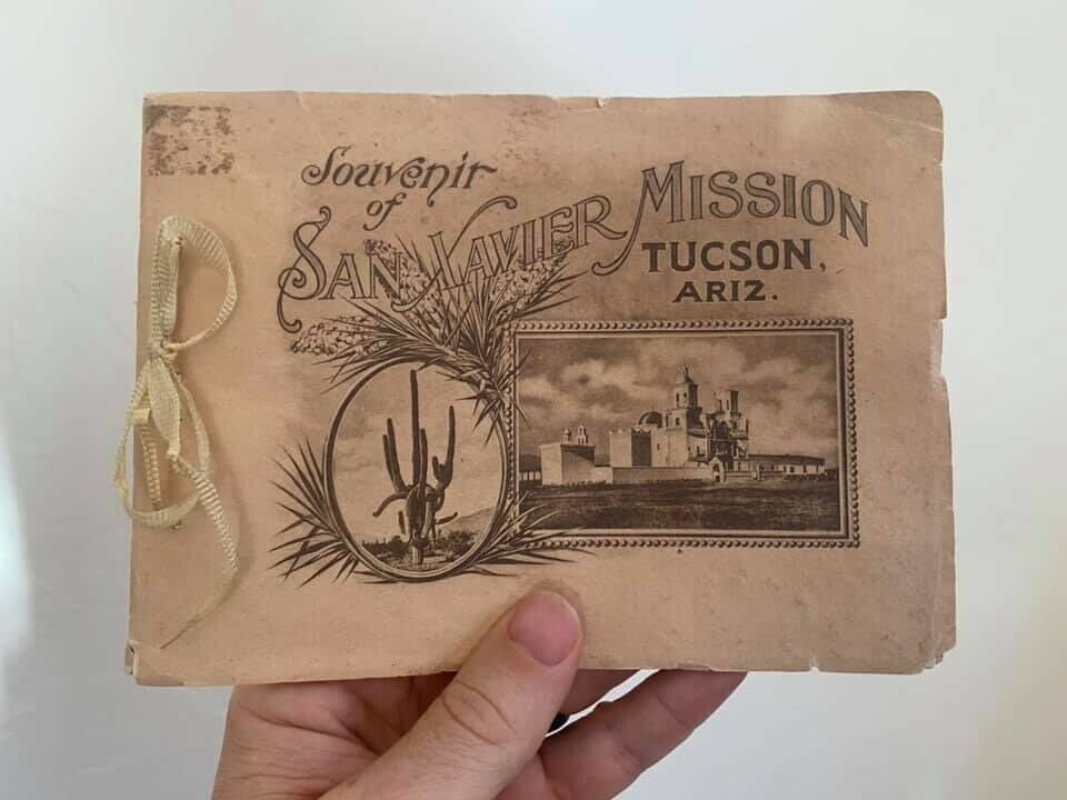 1902 San Xavier Mission Booklet Rasmessen's Curio Store Tucson Antique Arizona