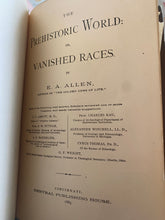 Load image into Gallery viewer, The Prehistoric World Or The Vanished Races (First Edition) EA Allen 1885
