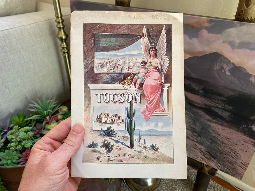 1902 Tucson Chamber Of Commerce Brochure Arizona Territory History Rare Antique