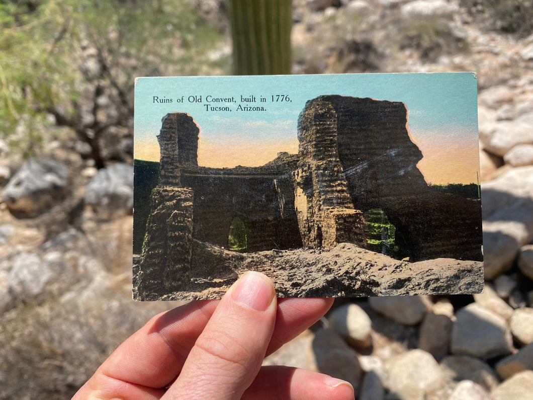 1770’s Spanish Mission Ruin Postcard (Tucson, 1930s)