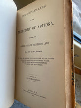 Load image into Gallery viewer, Compiled Laws of Arizona 1864-1871 (Coles Bashford, 1871) 1st Edition
