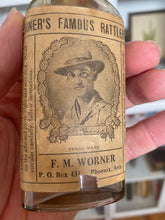 Load image into Gallery viewer, F.M. Worner’s Famous Rattler Oil Phoenix, Arizona Territory (1900-1915)
